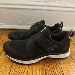 Black Athletic Slip-On Women's Sneakers